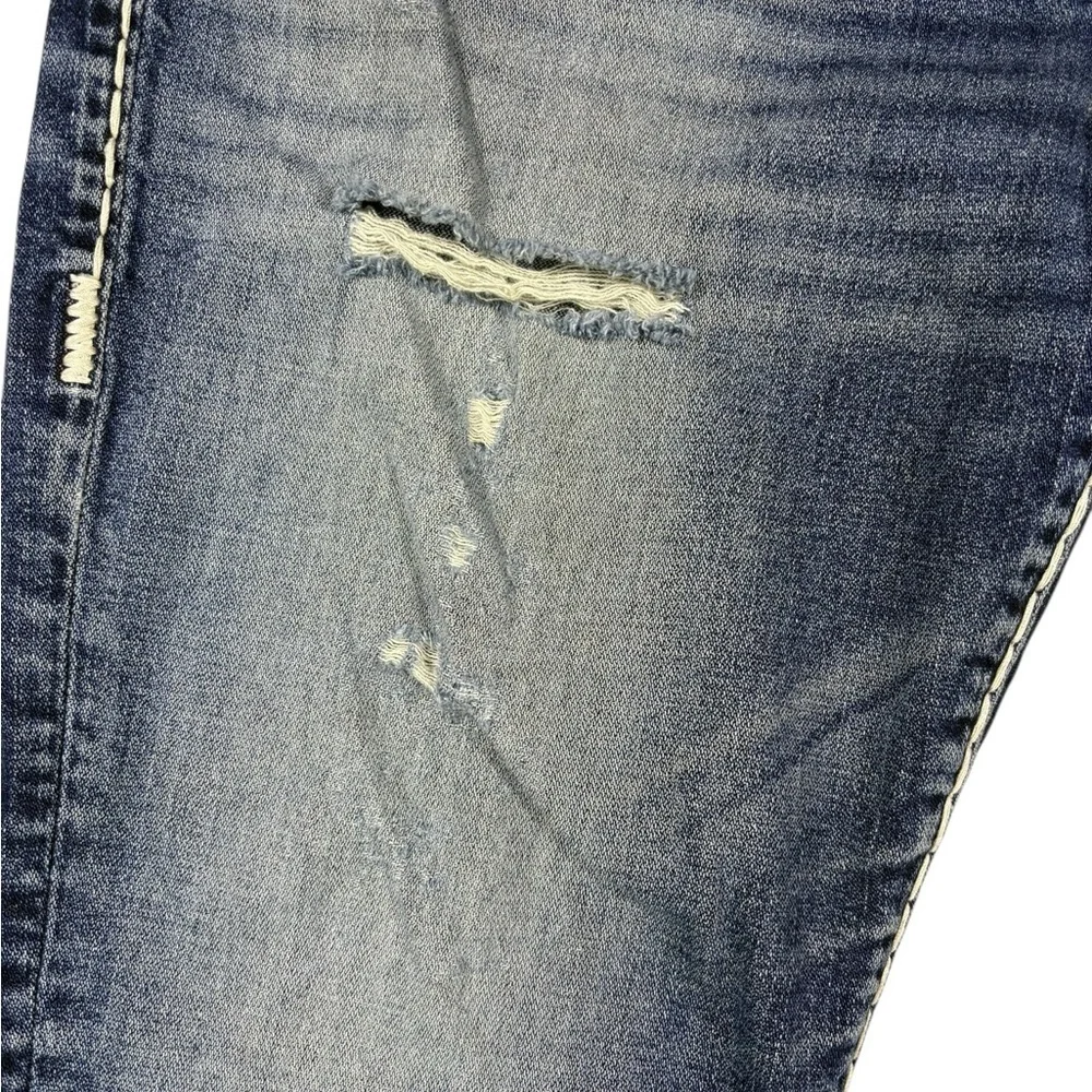 True Religion Men's Ricky Relaxed Straight Subtle Distressed Jeans -| Size 34